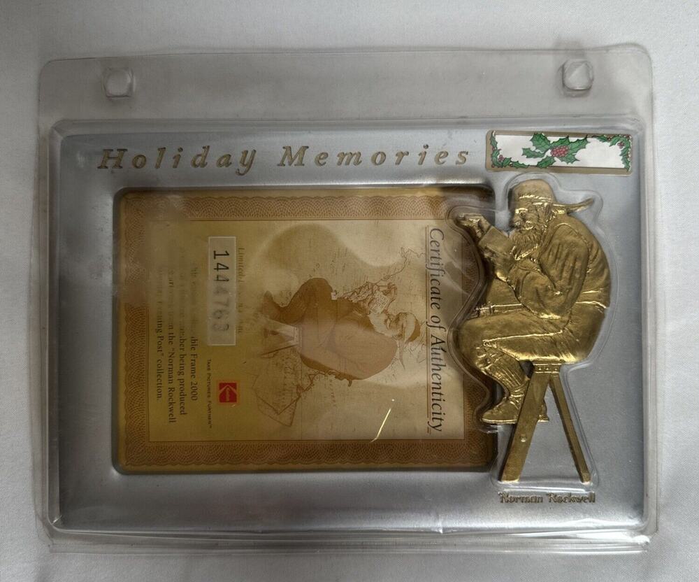 Norman Rockwell Holiday Memories Picture Frame Kodak 5 x 7 Christmas